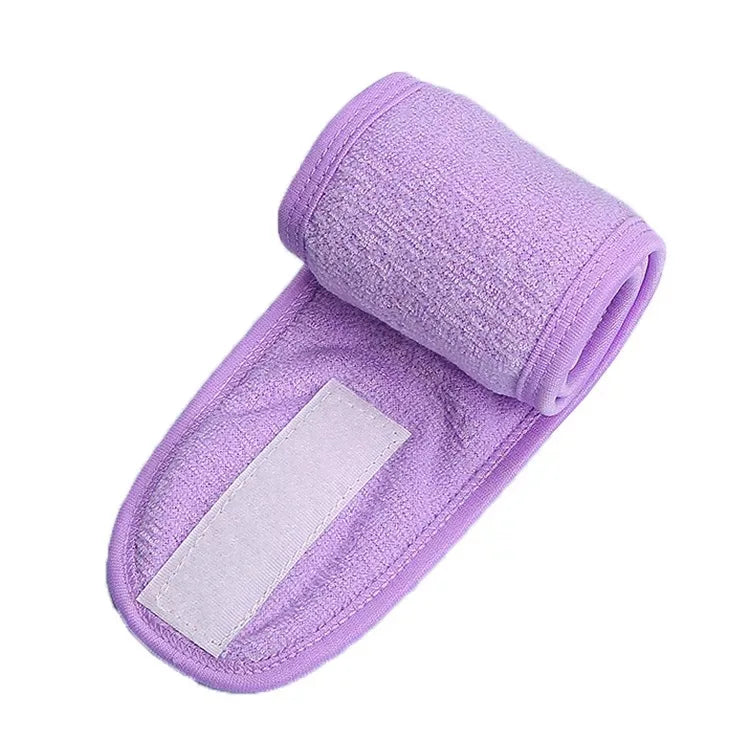 Faixa Ajustável para Skincare com Velcro – Ideal para Maquiagem, Spa e Limpeza Facial