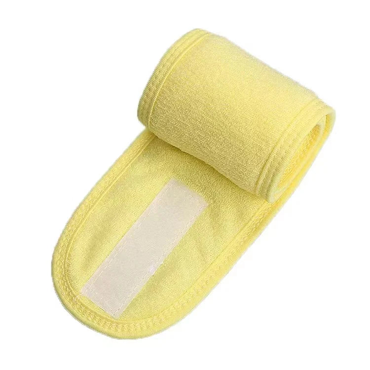 Faixa Ajustável para Skincare com Velcro – Ideal para Maquiagem, Spa e Limpeza Facial