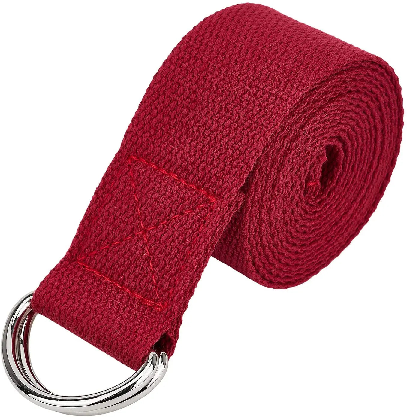 Faixa de Yoga Ajustável com Fivela D-Ring – 183 cm