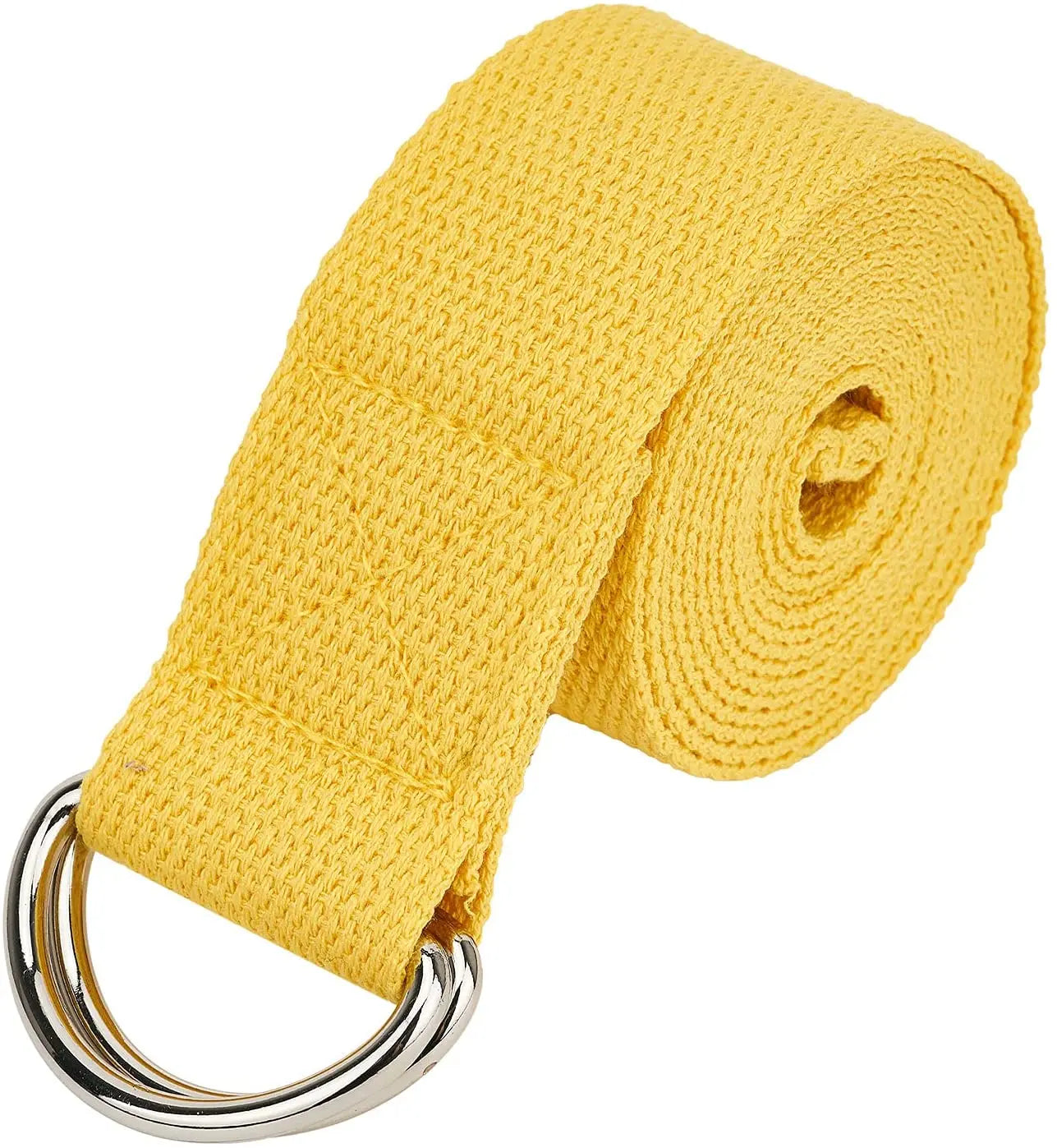 Faixa de Yoga Ajustável com Fivela D-Ring – 183 cm