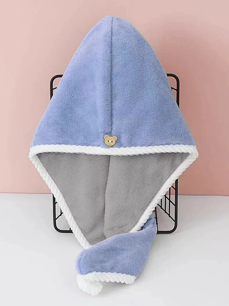 Turbante de Microfibra Premium – Secagem Rápida Dupla Camada