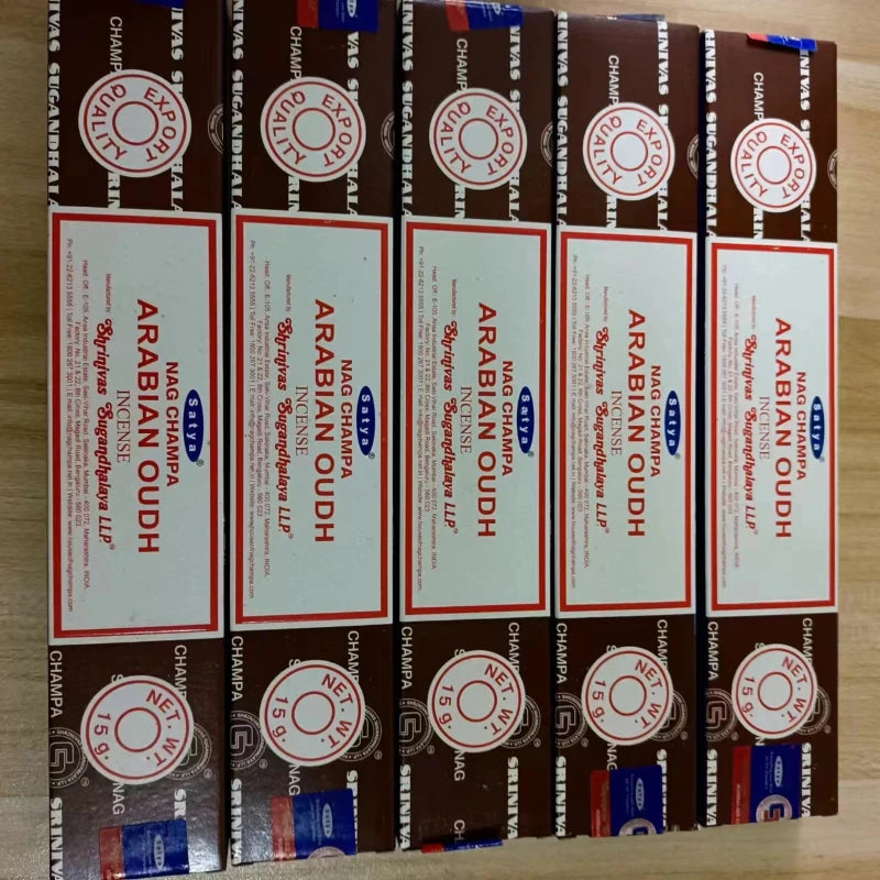 Kit Aromático Satya Nag Champa – 5 Caixas | Essências Indianas Tradicionais