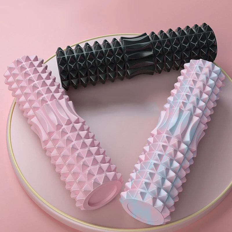 Rolo de Massagem EVA Texturizado – Alívio Muscular para Yoga, Pilates e Treinos