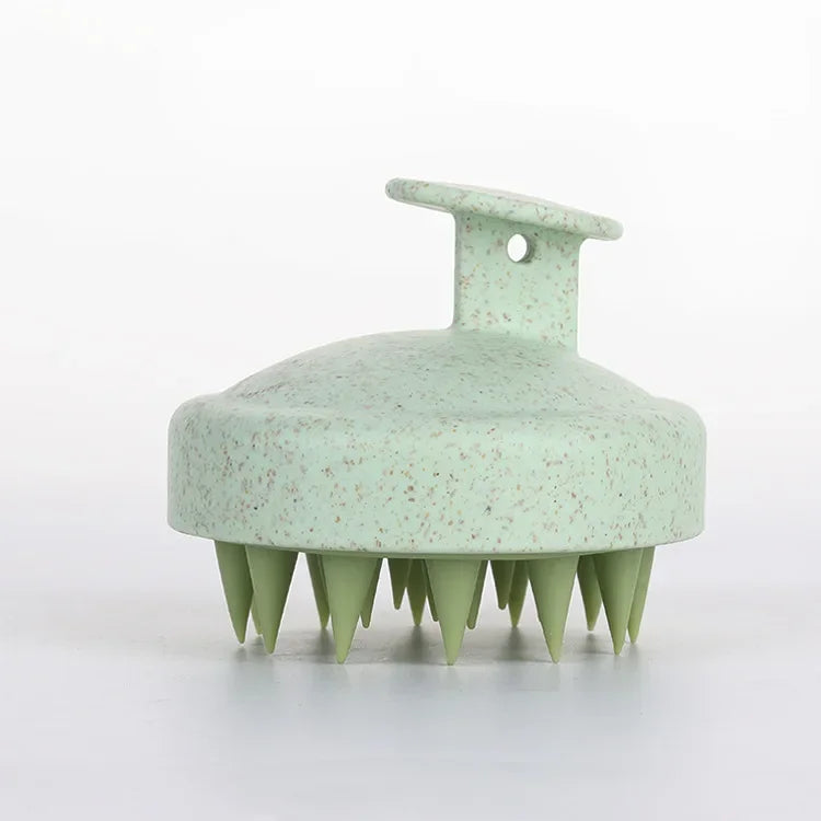 Escova Massageadora de Couro Cabeludo em Silicone – Shampoo Brush Antiestresse