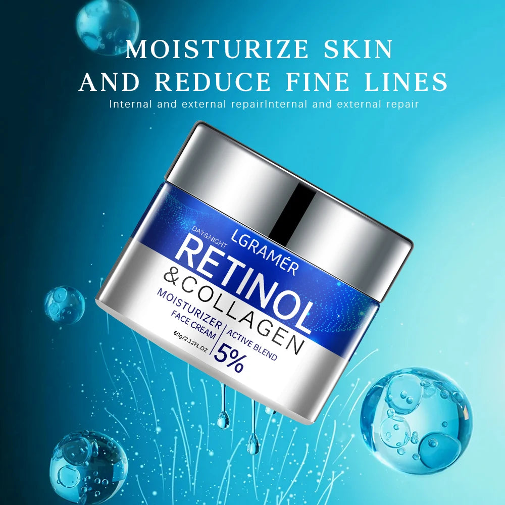 Creme Facial Retinol + Colágeno – Anti-Idade e Firmador