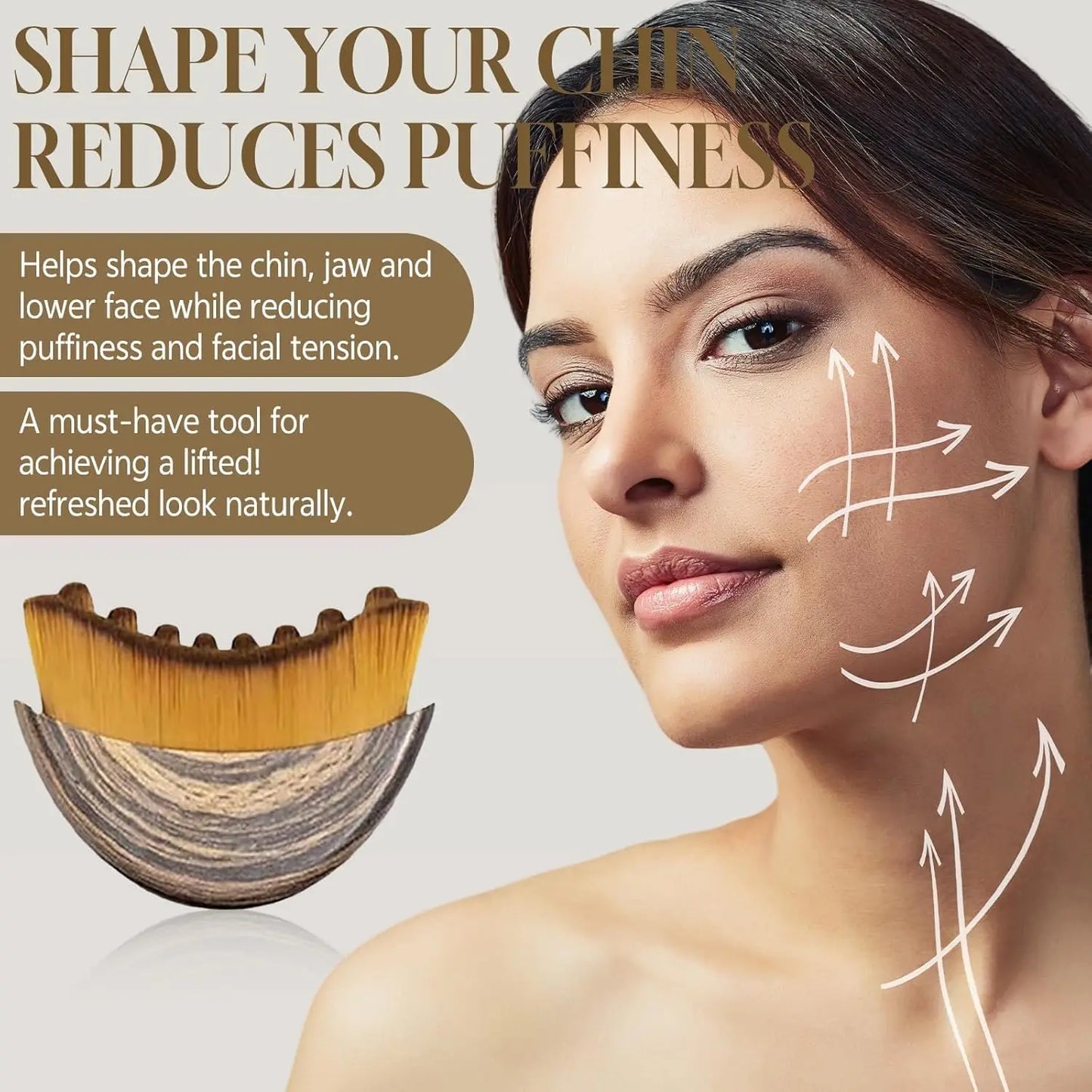 Escova Facial de Drenagem Linfática – Contorno, Redução de Inchaço e Massagem Relaxante