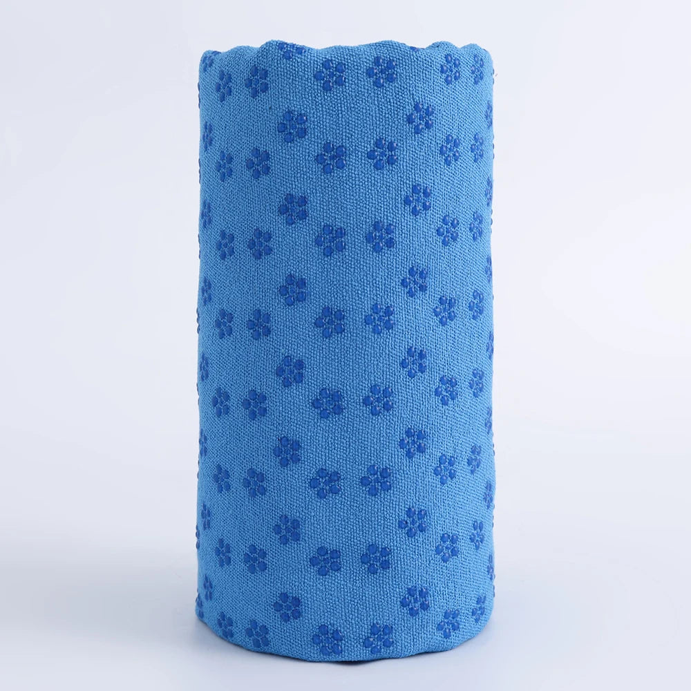 Toalha de Yoga Antiderrapante com Pontos de Grip – Ideal para Hot Yoga