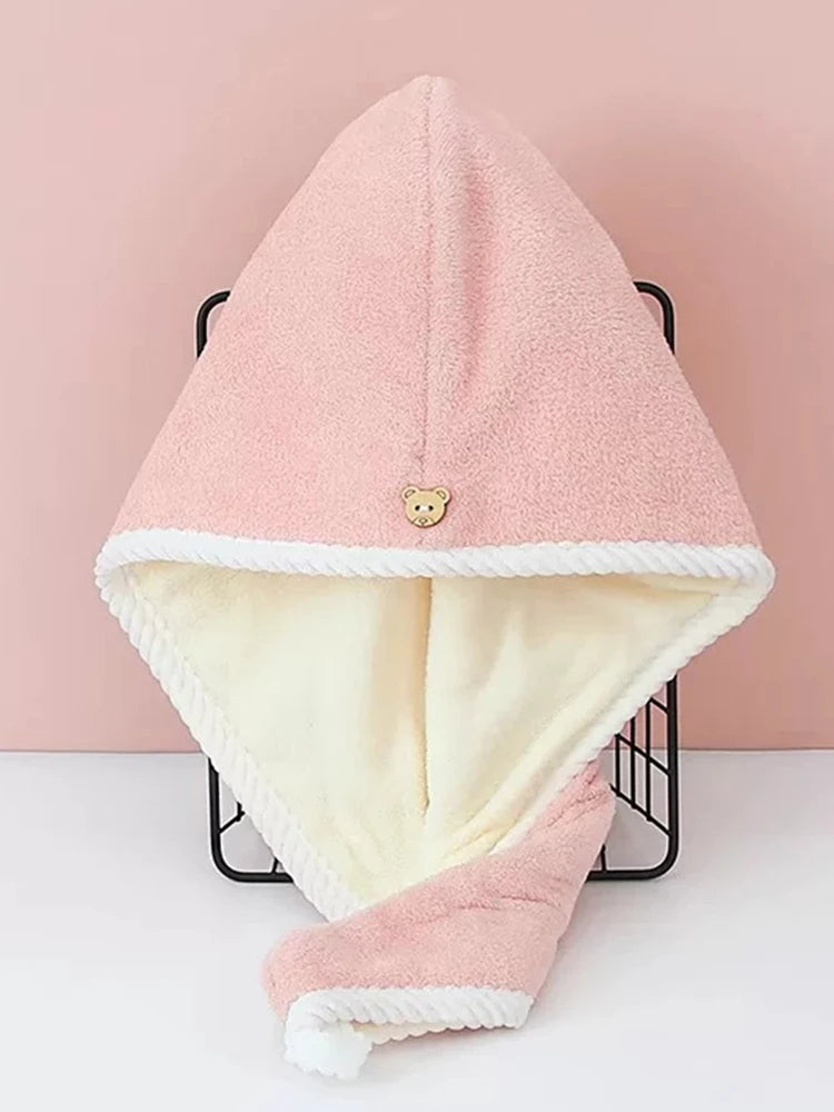 Turbante de Microfibra Premium – Secagem Rápida Dupla Camada