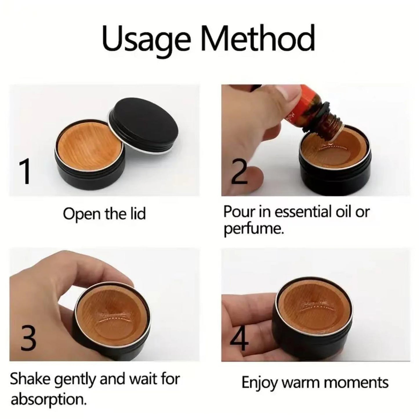 Difusor de Madeira Natural – Aromaterapia Duradoura