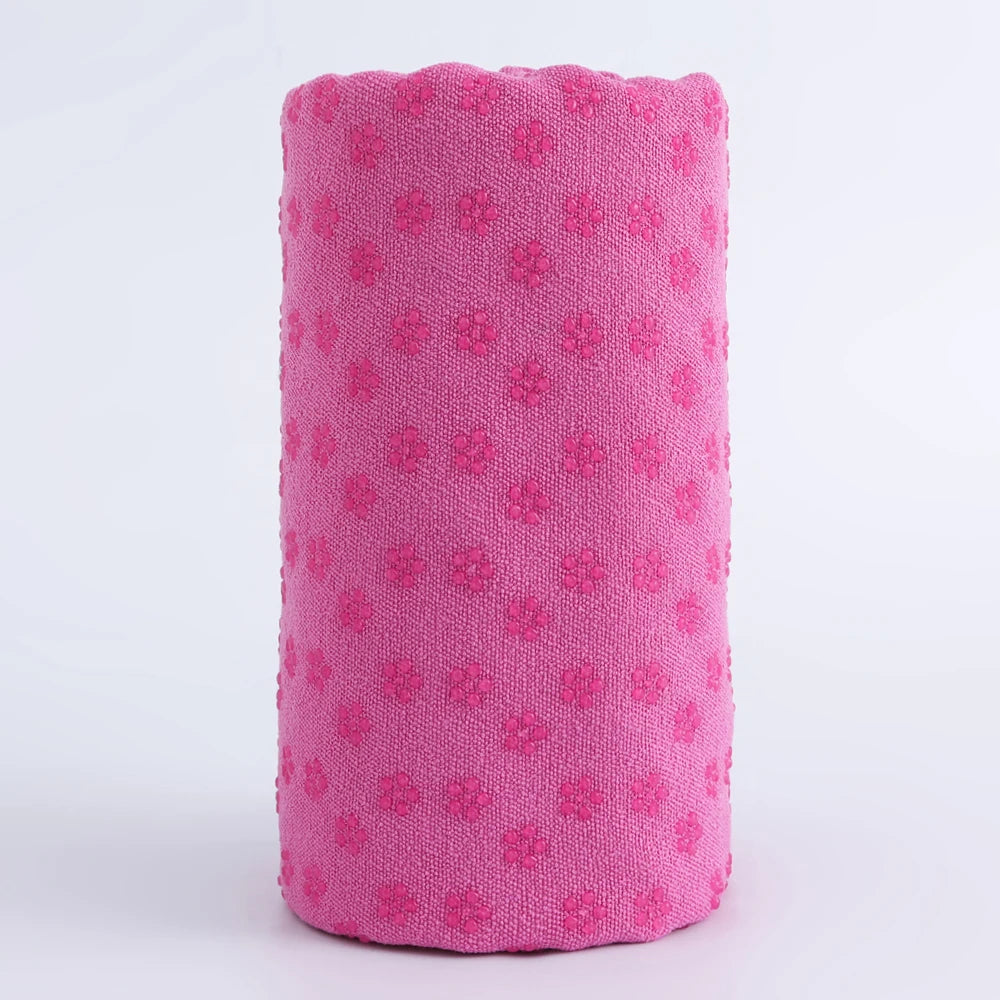 Toalha de Yoga Antiderrapante com Pontos de Grip – Ideal para Hot Yoga