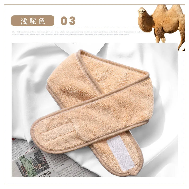 Faixa Larga Ajustável para Skincare em Veludo – Para Maquiagem, Banho e Spa