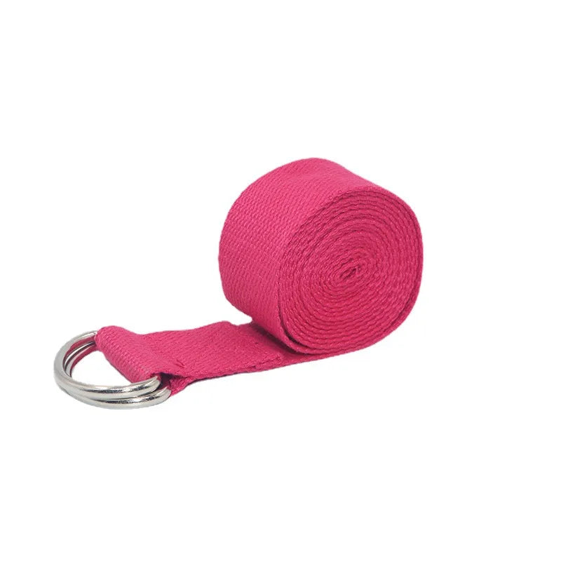 Faixa de Yoga Ajustável com Fivela D-Ring – 183 cm