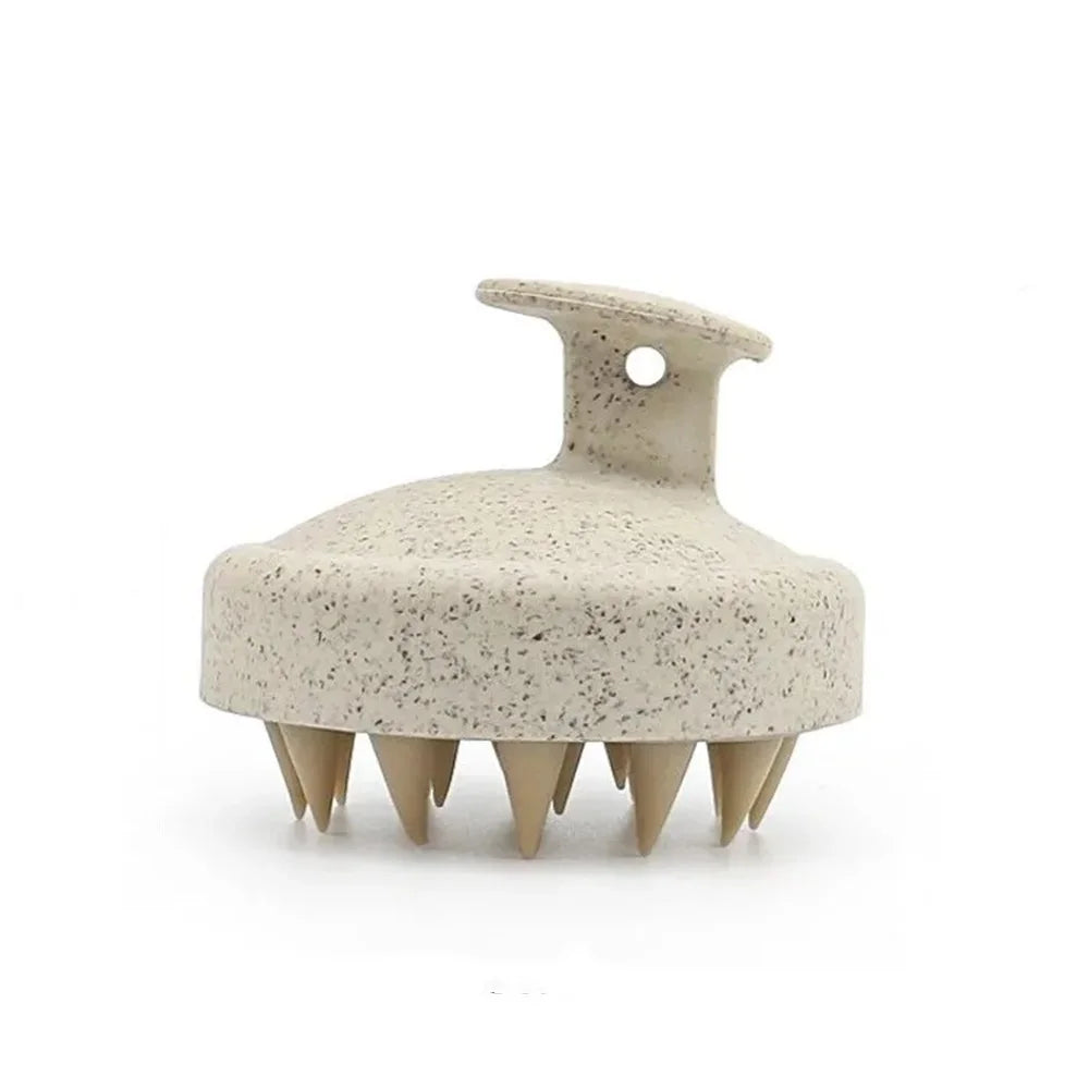 Escova Massageadora de Couro Cabeludo em Silicone – Shampoo Brush Antiestresse