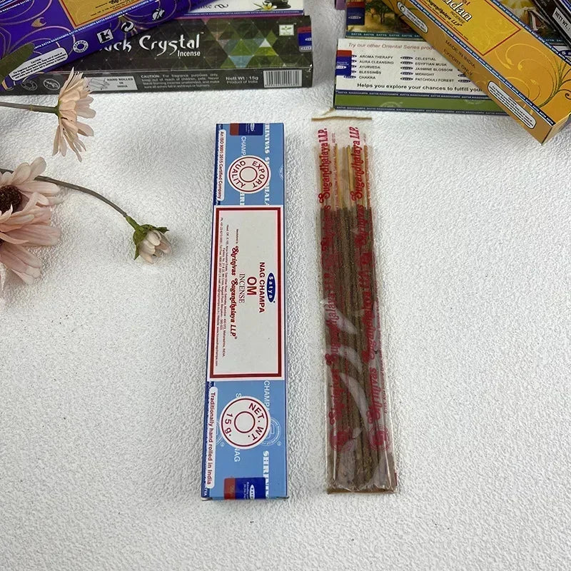 Kit Aromático Satya Nag Champa – 5 Caixas | Essências Indianas Tradicionais