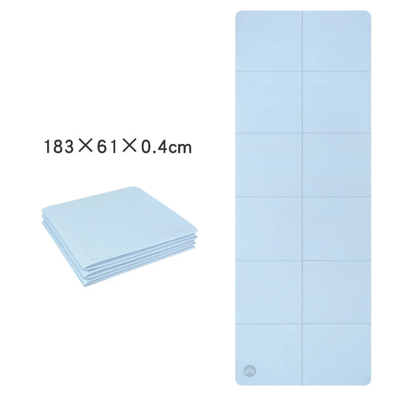 Tapete de Yoga Dobrável – Antiderrapante, Leve e Portátil para Viagem, Pilates e Treinos em Casa