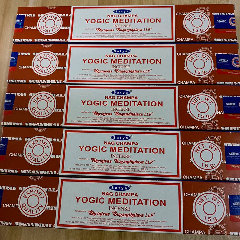Kit Aromático Satya Nag Champa – 5 Caixas | Essências Indianas Tradicionais
