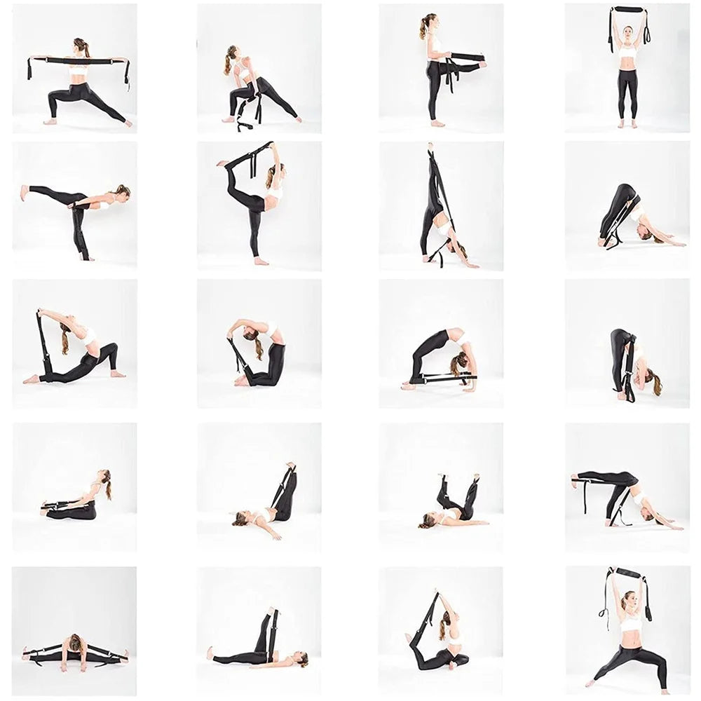 Faixa de Yoga Ajustável com Fivela D-Ring – 183 cm