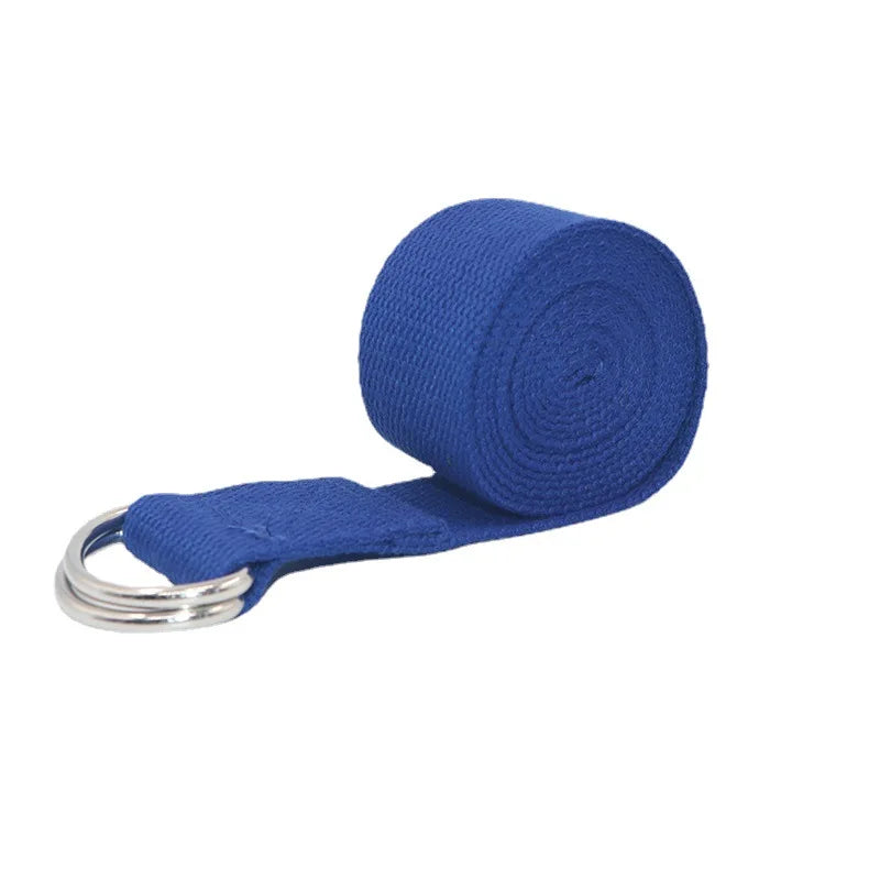 Faixa de Yoga Ajustável com Fivela D-Ring – 183 cm