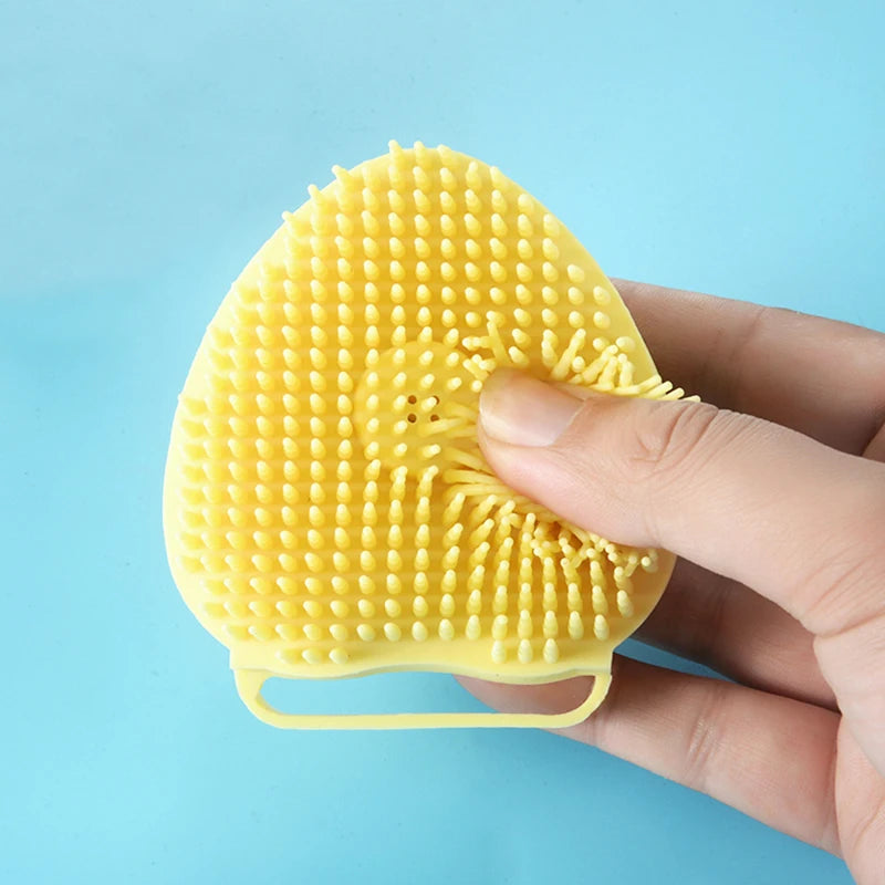 Escova de Banho e Massagem em Silicone – Para Corpo, Couro Cabeludo e Skincare