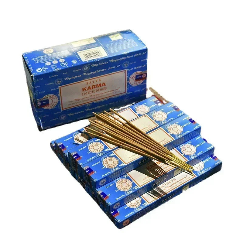 Kit Aromático Satya Nag Champa – 5 Caixas | Essências Indianas Tradicionais