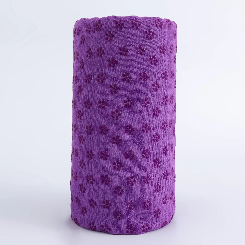 Toalha de Yoga Antiderrapante com Pontos de Grip – Ideal para Hot Yoga