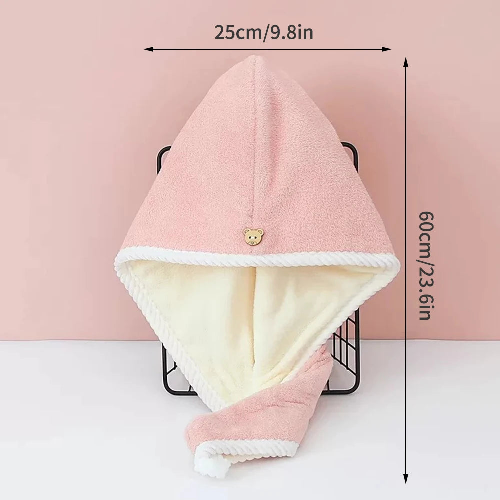 Turbante de Microfibra Premium – Secagem Rápida Dupla Camada