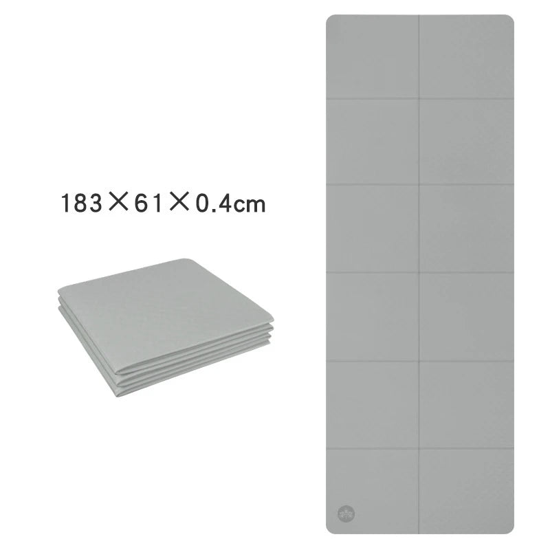 Tapete de Yoga Dobrável – Antiderrapante, Leve e Portátil para Viagem, Pilates e Treinos em Casa