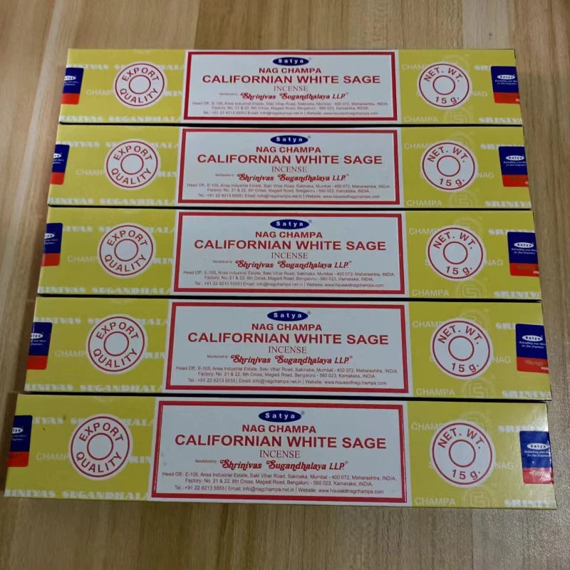Kit Aromático Satya Nag Champa – 5 Caixas | Essências Indianas Tradicionais